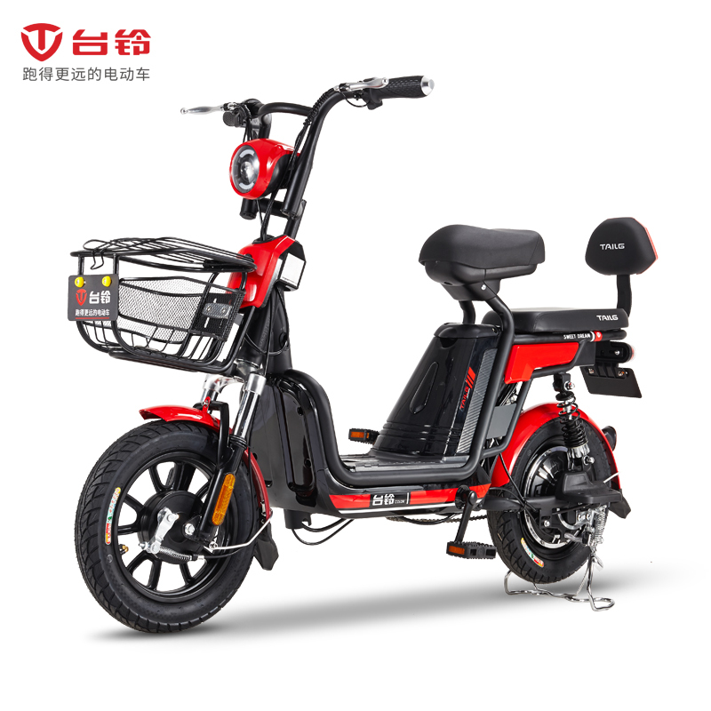 臺鈴(TAILG)GL5新國標(biāo)電動自行車48V鋰電池成人代步電動車 家用踏板真空胎電瓶車助力車
